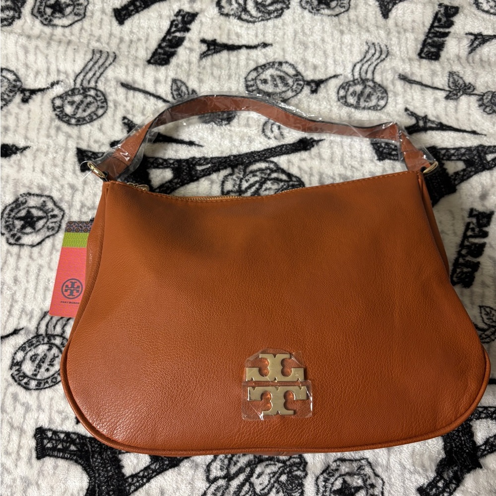 Tory Burch Tan Leather Shoulder Bag